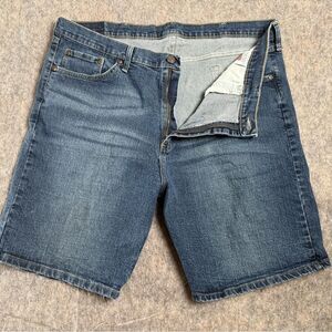 Wrangler Five Star Premium Denim Shorts Men's Size 38 Blue 5-Pocket Relaxed Fit